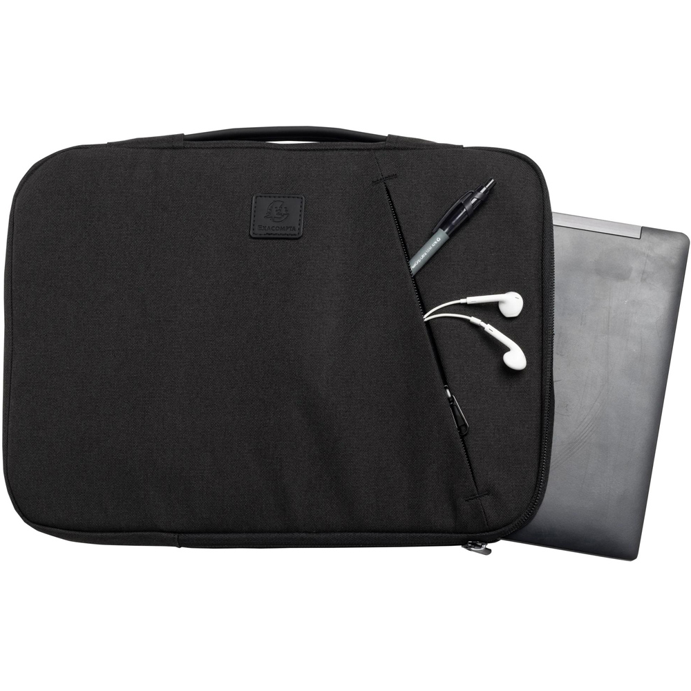 Exacompta Black 15-16 inch Padded Laptop Sleeve Image 3
