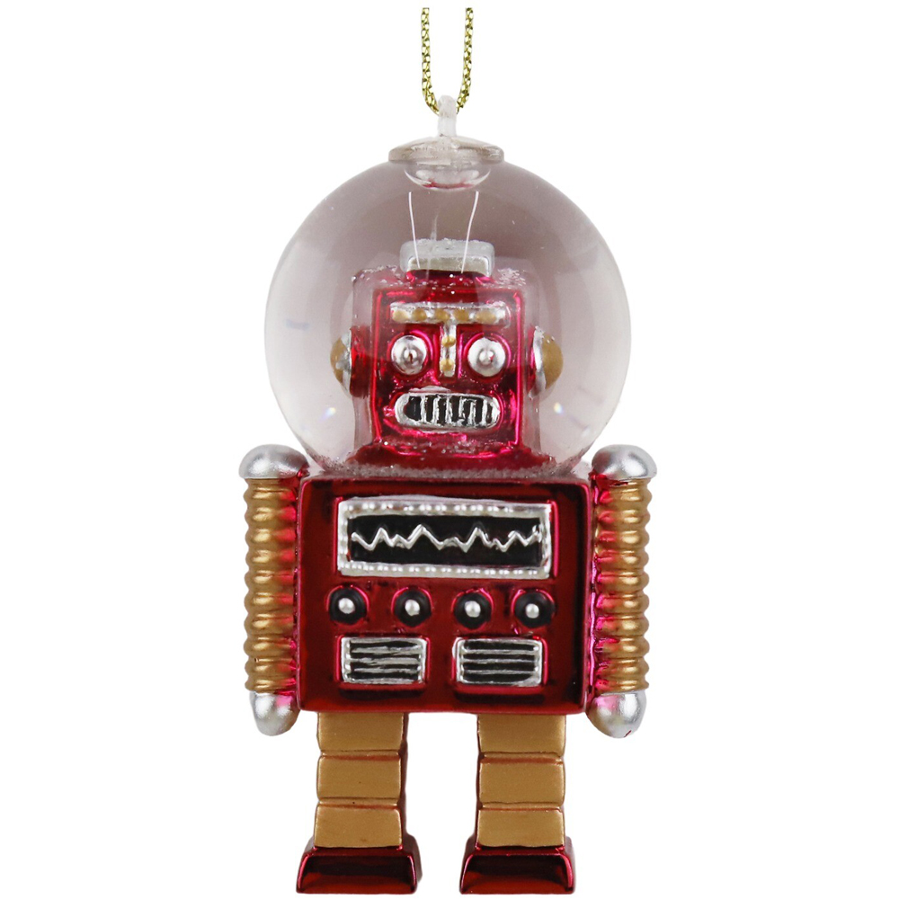 Snow Globe Robot Hanging Decoration Image 5