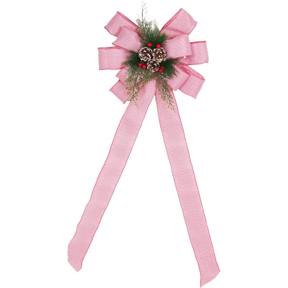 Striped Corsage Red Image 1