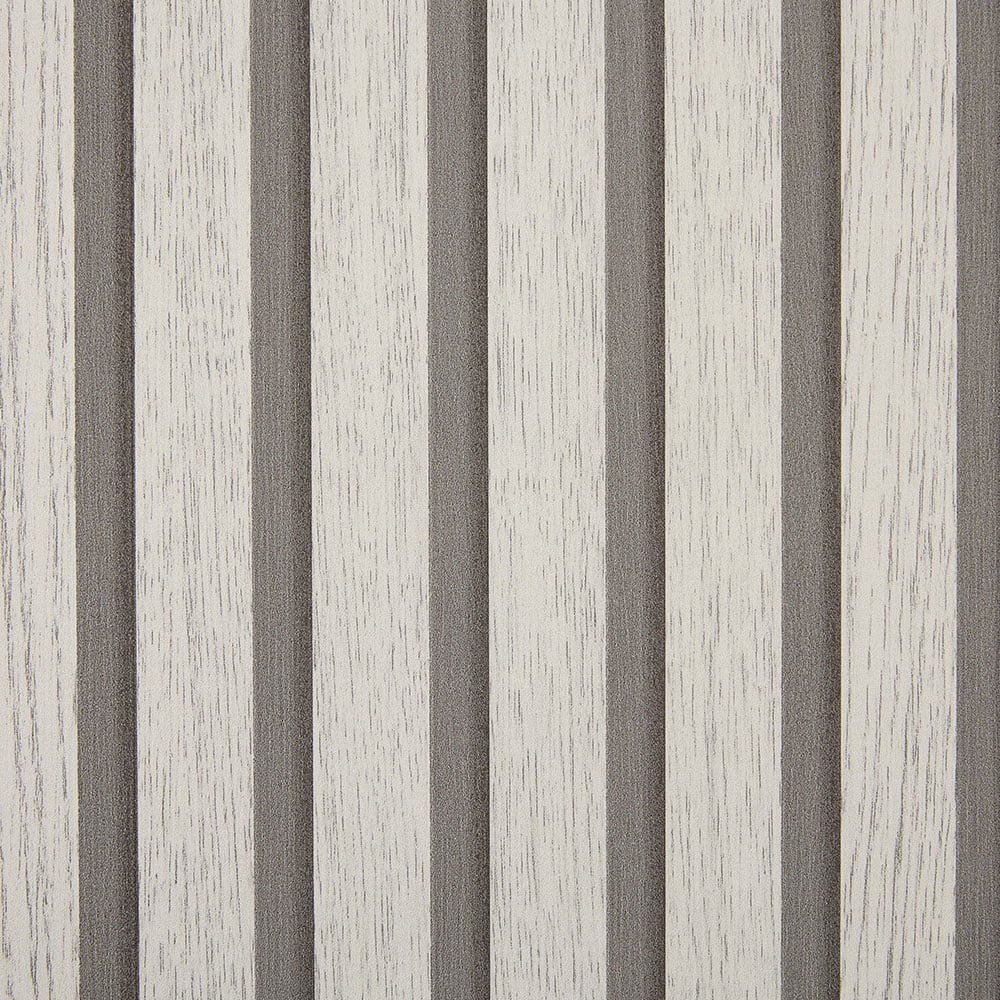Living and Home Wood Grain Stripe Beige Rectangle PVC Self Adhesive Wall Sticker 10 Pack Image 1
