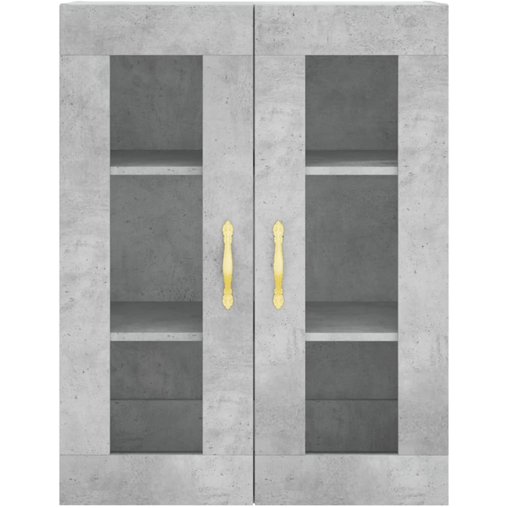 vidaXL 4 Door Concrete Grey Highboard Image 6