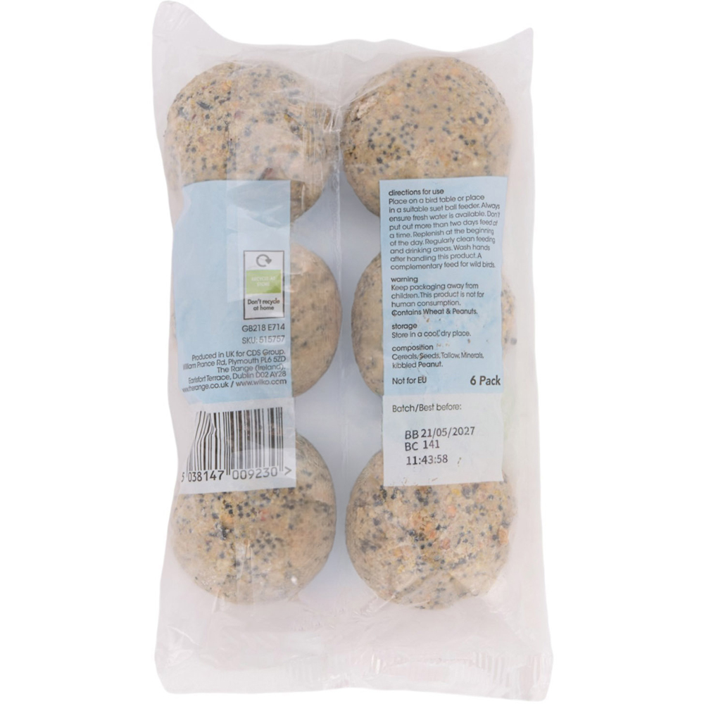 wilko Pack of 6 Ultimate Fat Balls Image 2