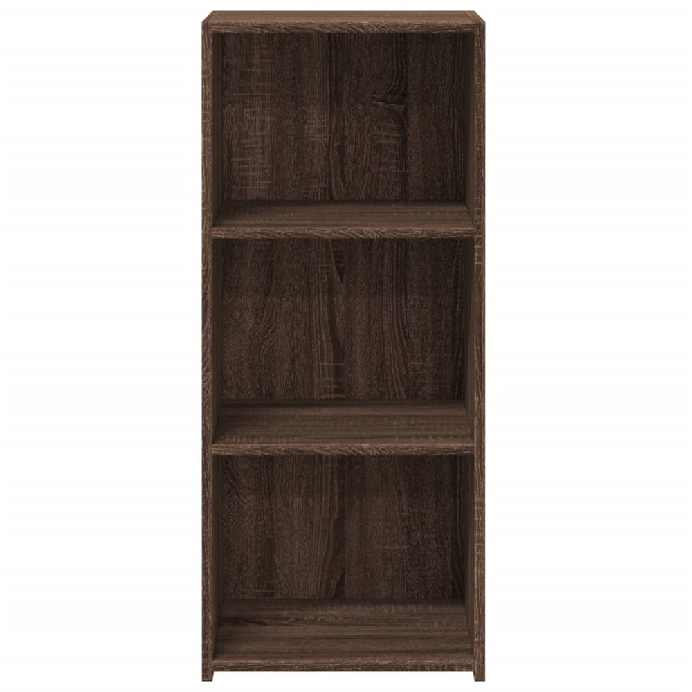 vidaXL 3 Open Shelf Brown Oak Sideboard Image 4