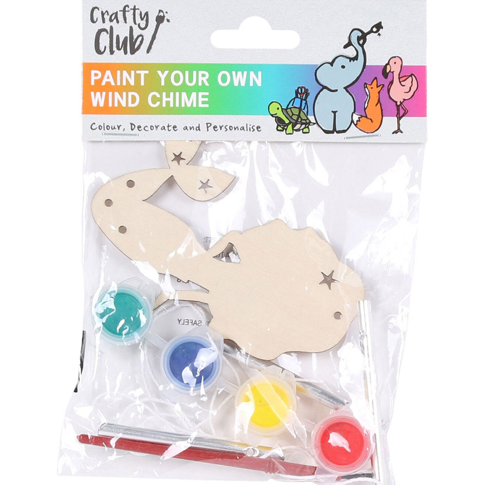 Single Crafty Club Paint Your Own Wind Chime Kit in Assorted styles Image 2