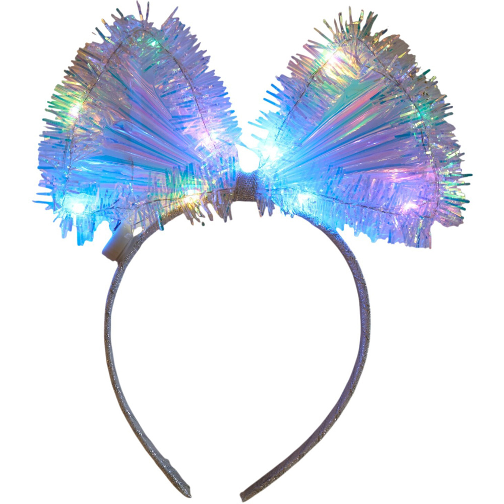 Light Up Iridescent Bow Headband Image 3