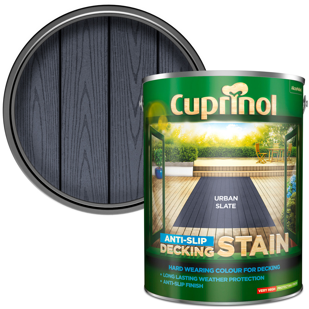 Cuprinol Urban Slate Anti Slip Decking Stain 5L Image 1