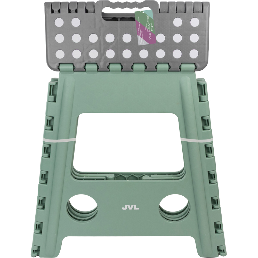 JVL Cleaning Large Green Folding Step Stool Image 5