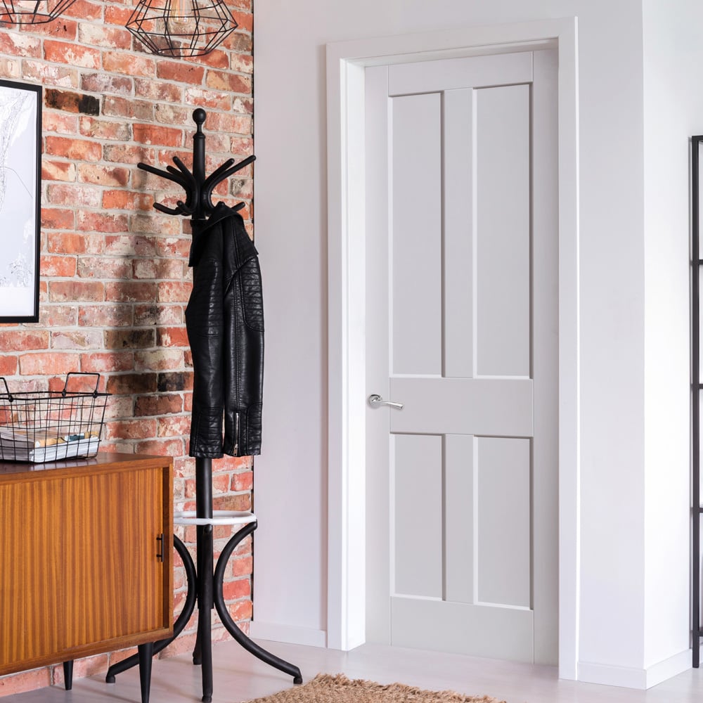 JB Kind Rushmore Shaker White Primed Internal Door 1981 x 838mm Image 2