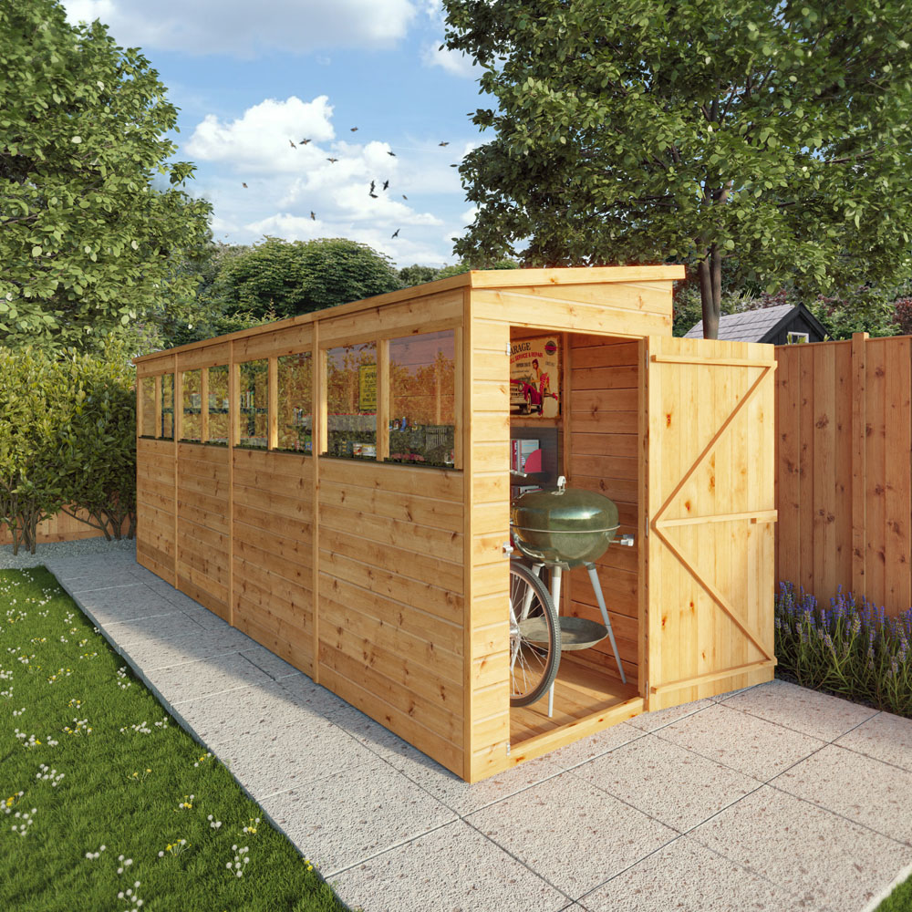 Mercia 16 x 4ft Shiplap Pent Shed Image 6