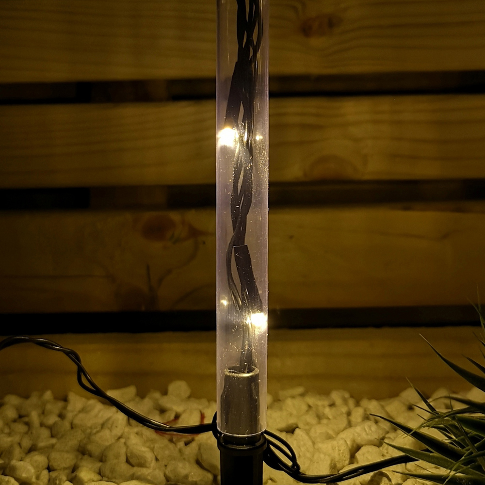 Samuel Alexander 8 Piece 24 Warm White Snowflake Christmas Stake Light Set Image 8