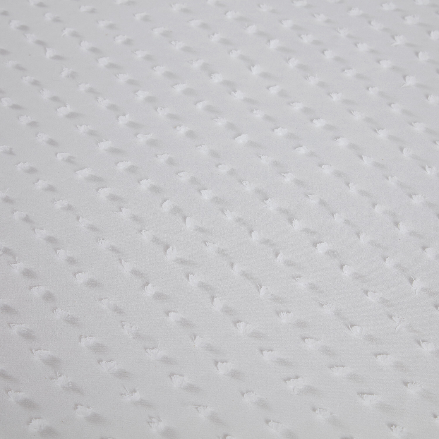 Sienna Tufted Dot Duvet Cover and Pillowcase Set - White / Double Image 4