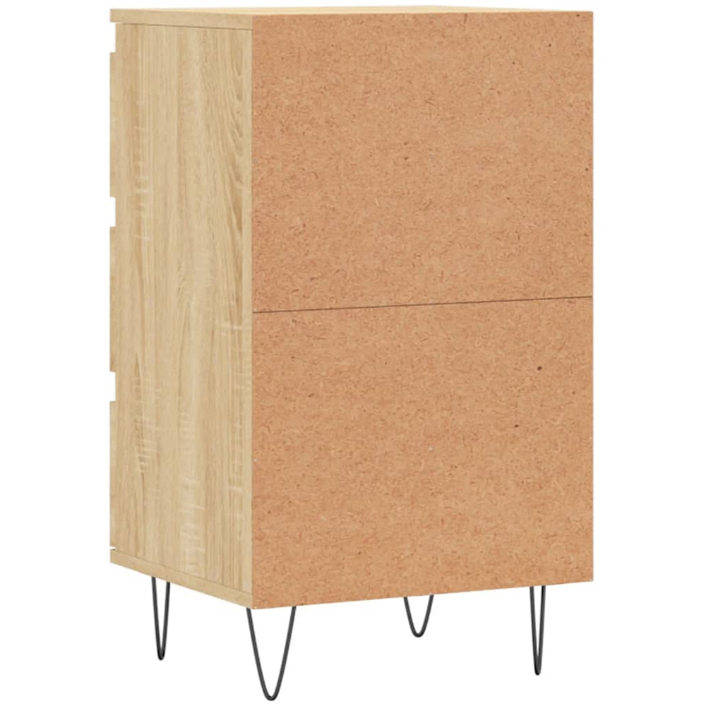 vidaXL 3 Drawer Sonoma Oak Sideboard Image 8