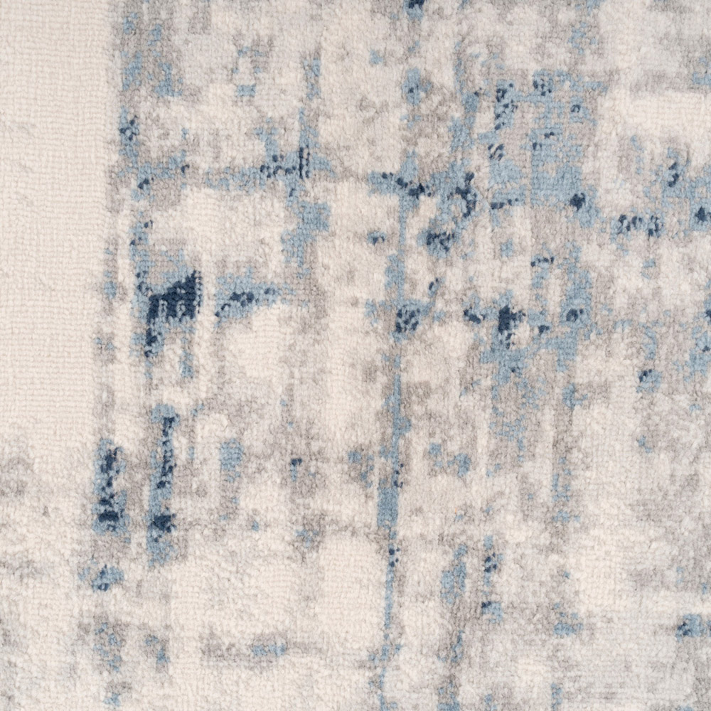 Kukoon Oscar Lennox Blue Watercolour Flat Abstract Rug 280 x 380cm Image 5