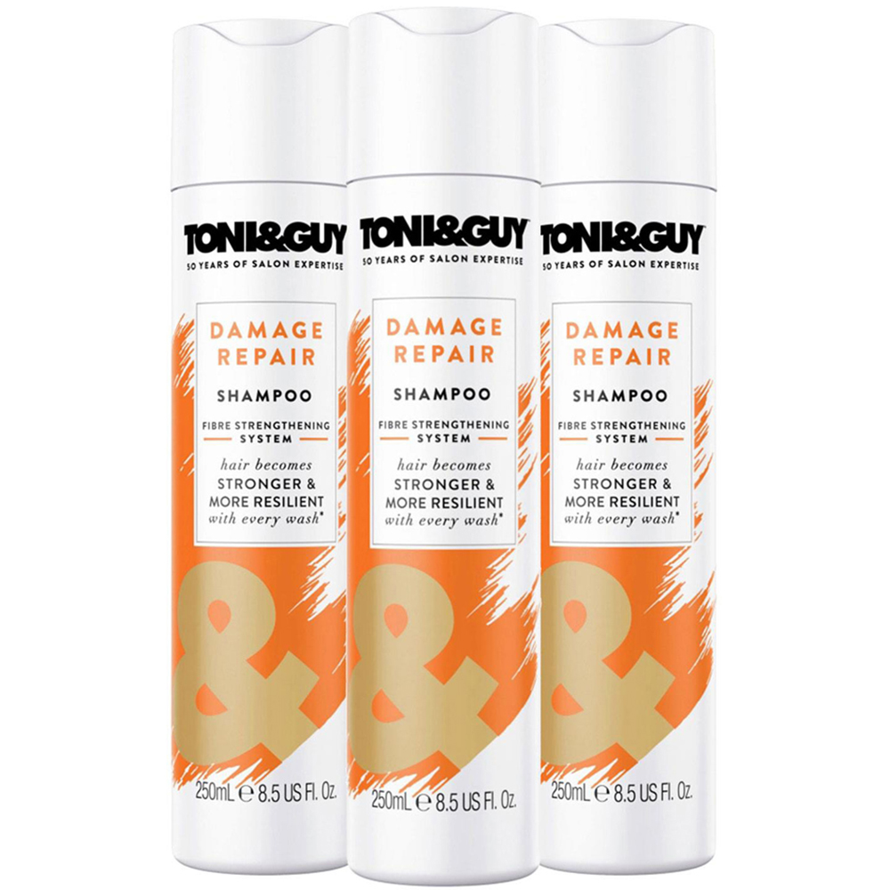 Toni & Guy Damage Repair Shampoo and Conditioner Set 250ml 3 pack Image 5