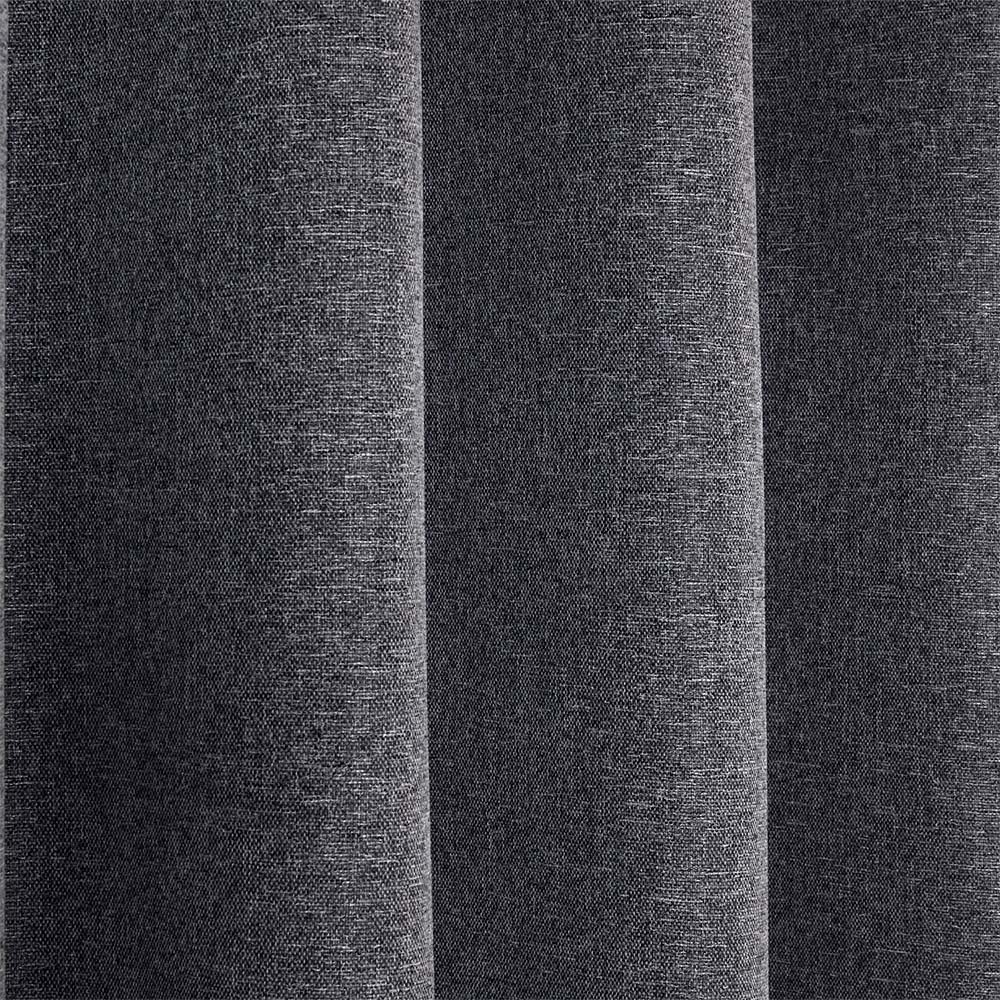 Dusk Eyelet Curtain Charcoal 229cm Image 4