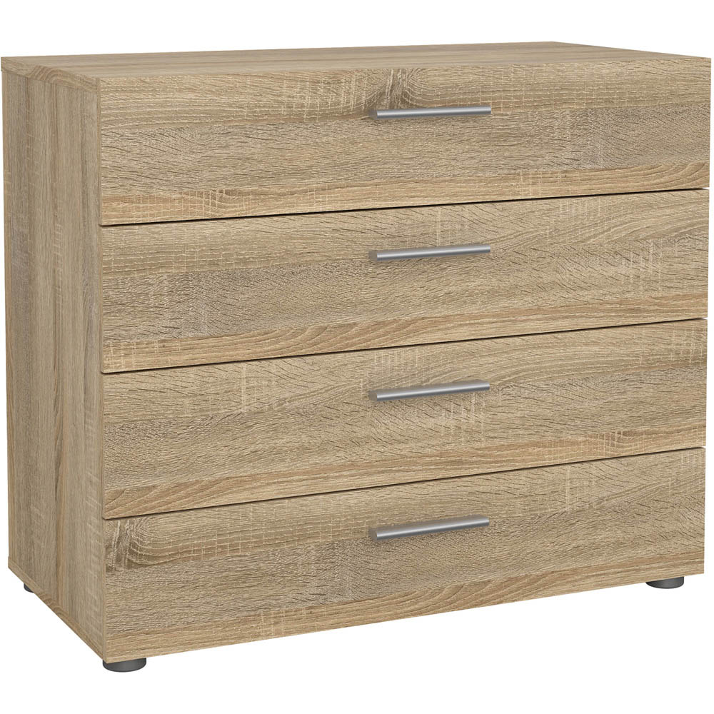 Florence 4 Drawer Oak Chest of Drawers Image 2