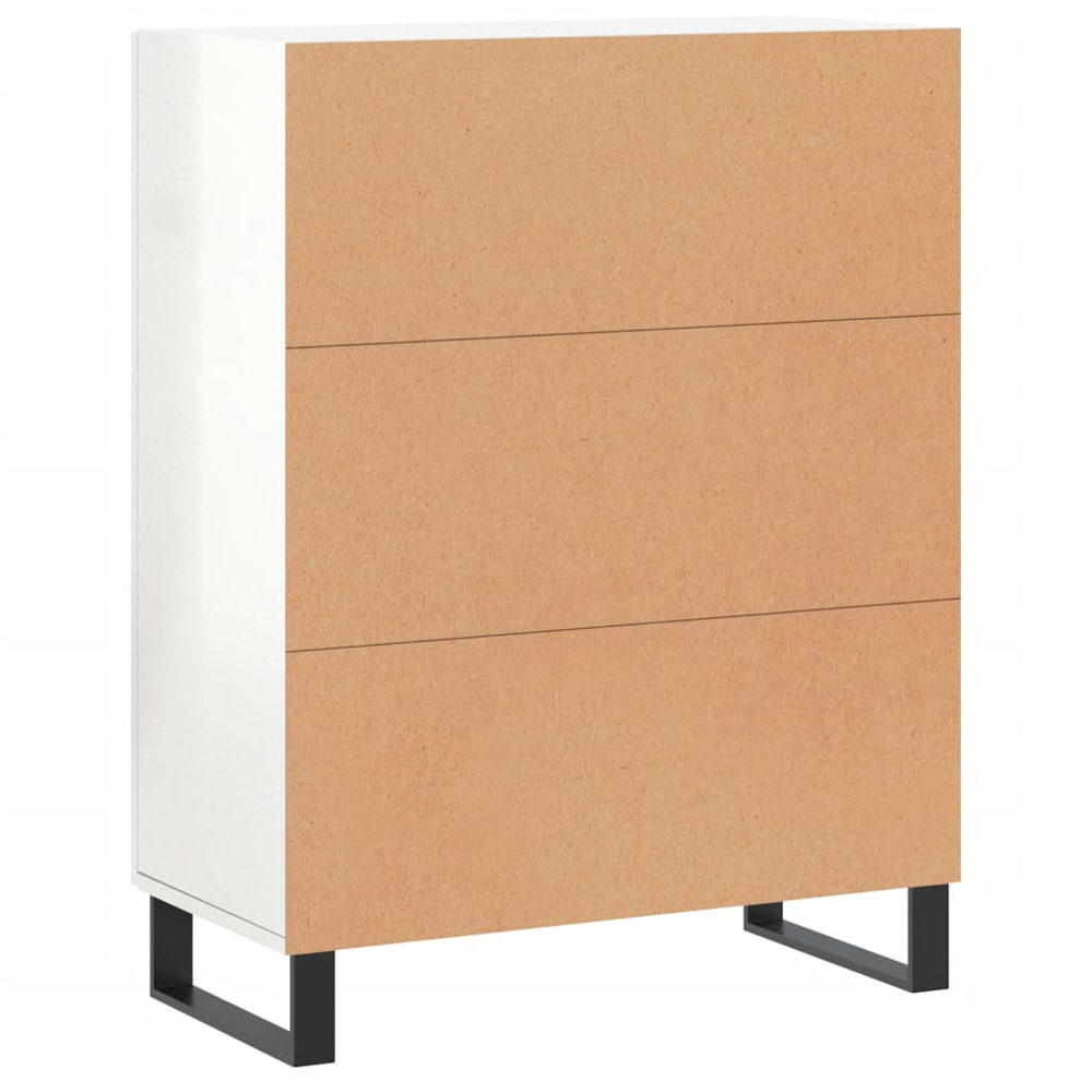 vidaXL 2 Door High Gloss White Sideboard Image 8