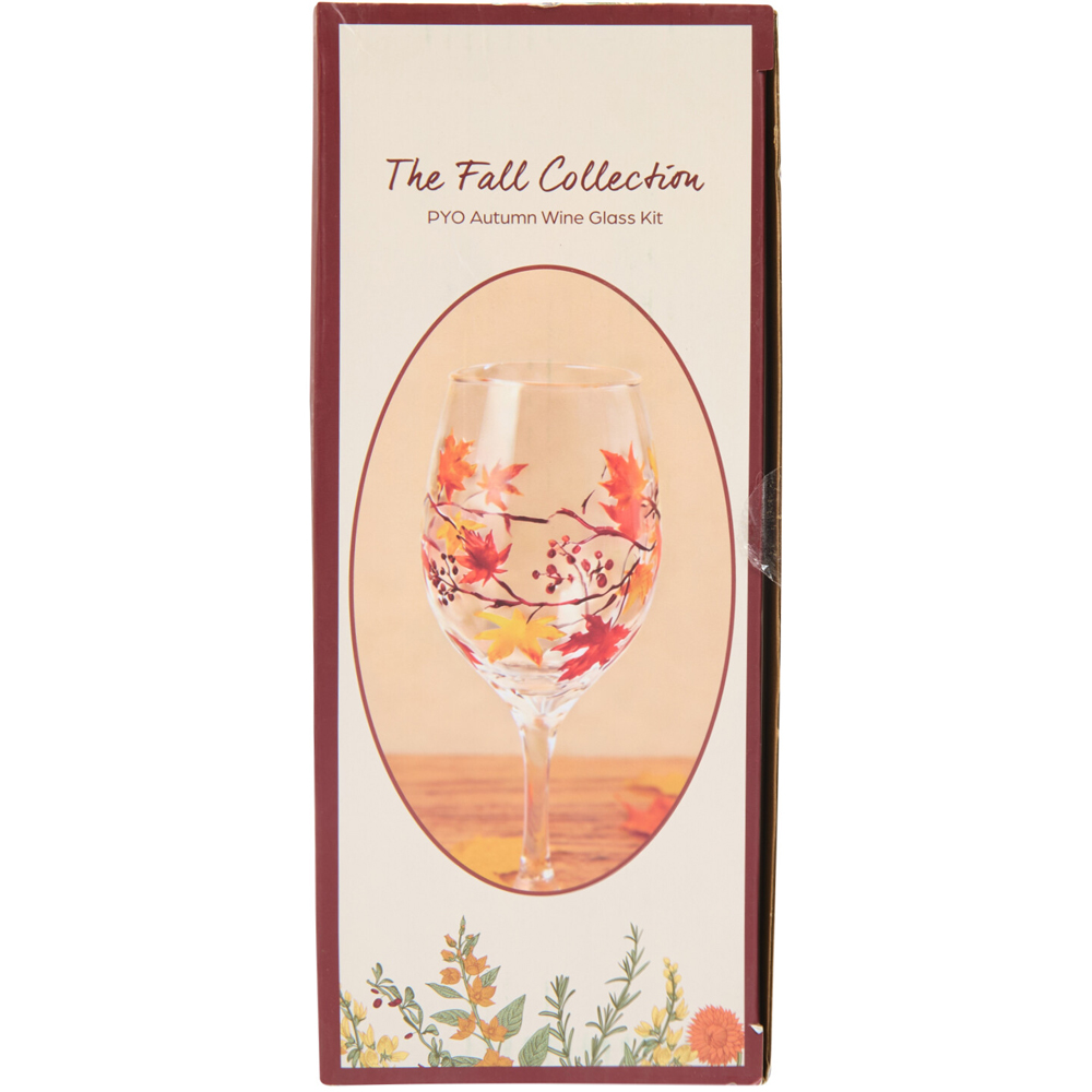 Paint Your Own Autumn Wine Glass Kit Image 3