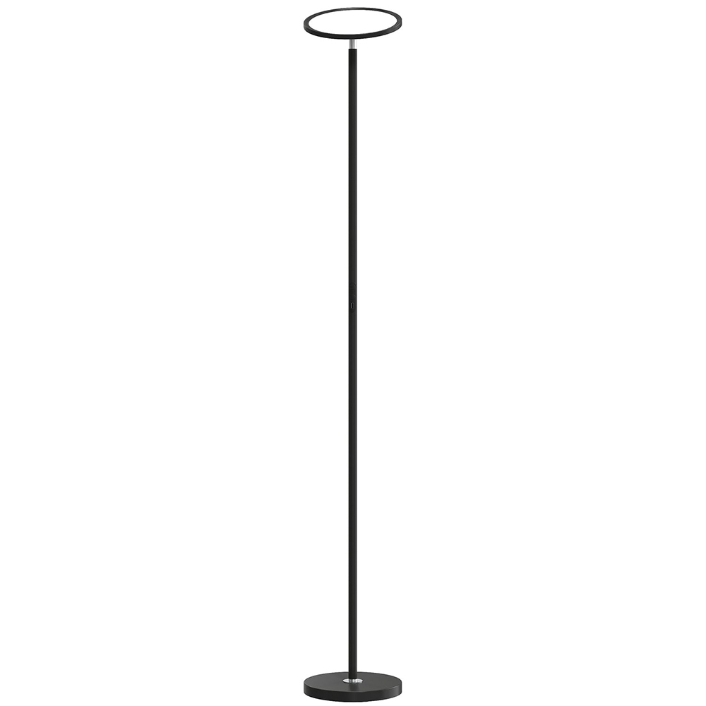 Portland Black Uplighter Floor Lamp with Tuya App and Music Sync Image 1