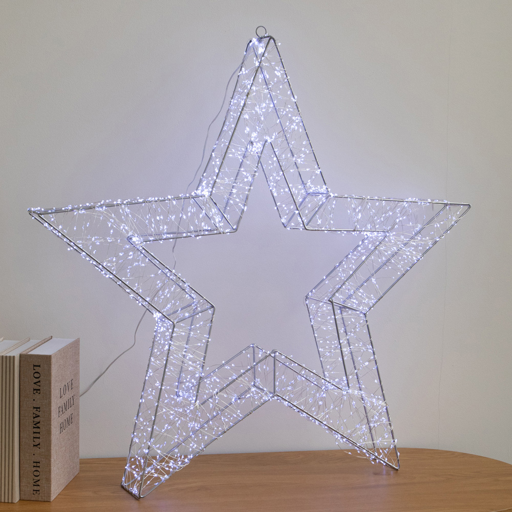 Samuel Alexander 2400 Cool White LED Light-Up Christmas Galaxy Star 78cm Image 7