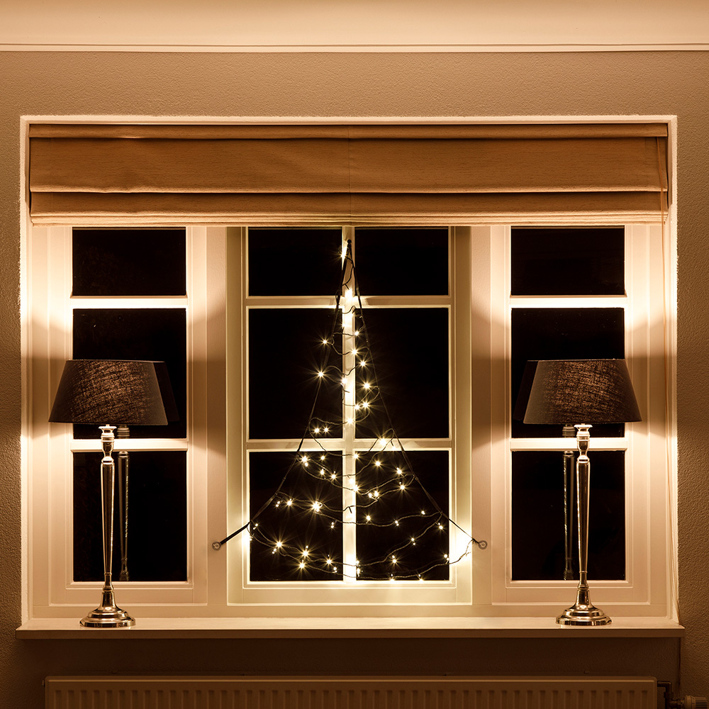 Fairybell Warm White LED Window Christmas Tree 4ft Image 3