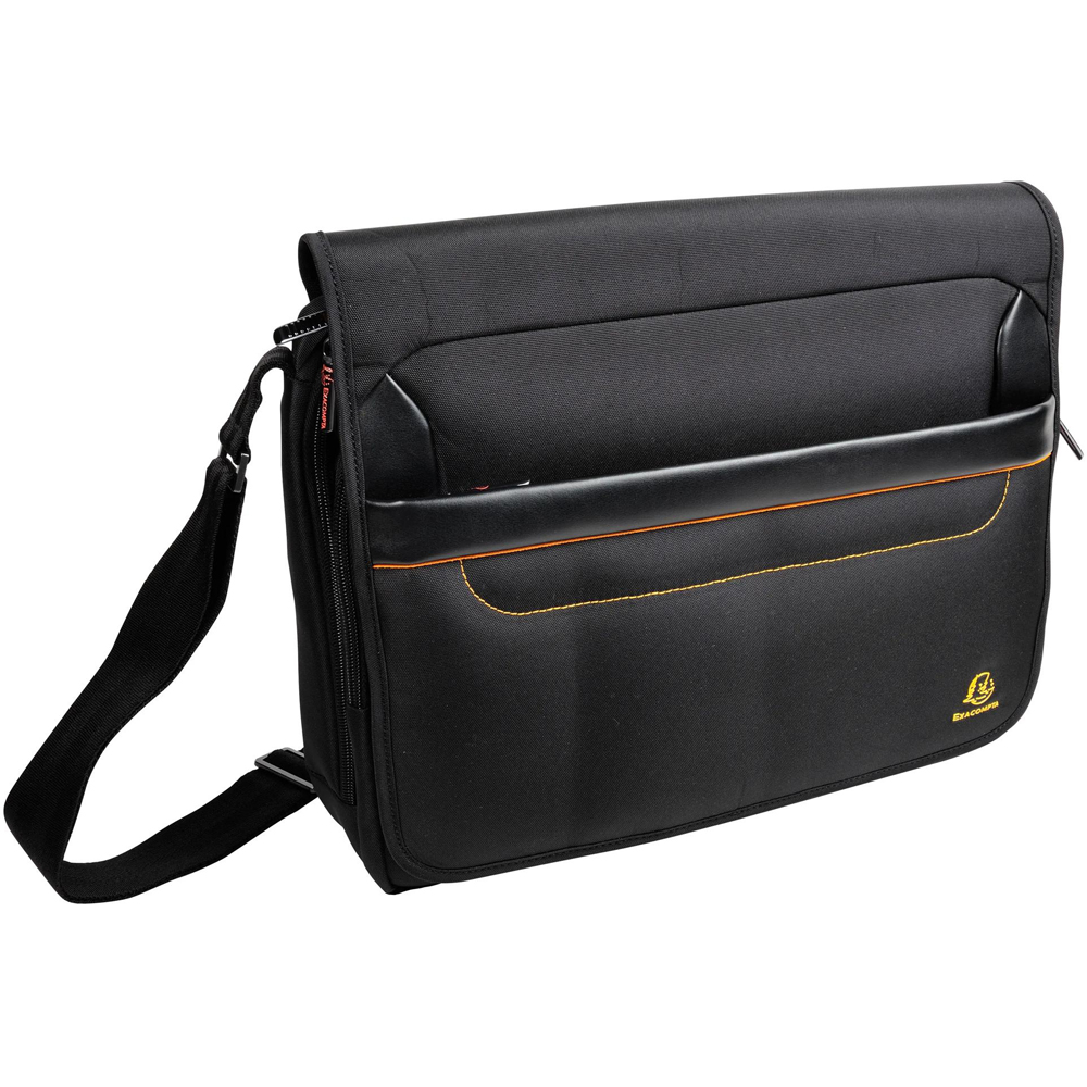 Exacompta Exactive 14 inch Black Lightweight Padded Laptop Messenger Bag Image 3