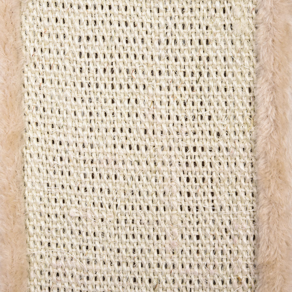PawHut Beige Indoor Cat Tree Tower with Scratching Post and Condo Image 3