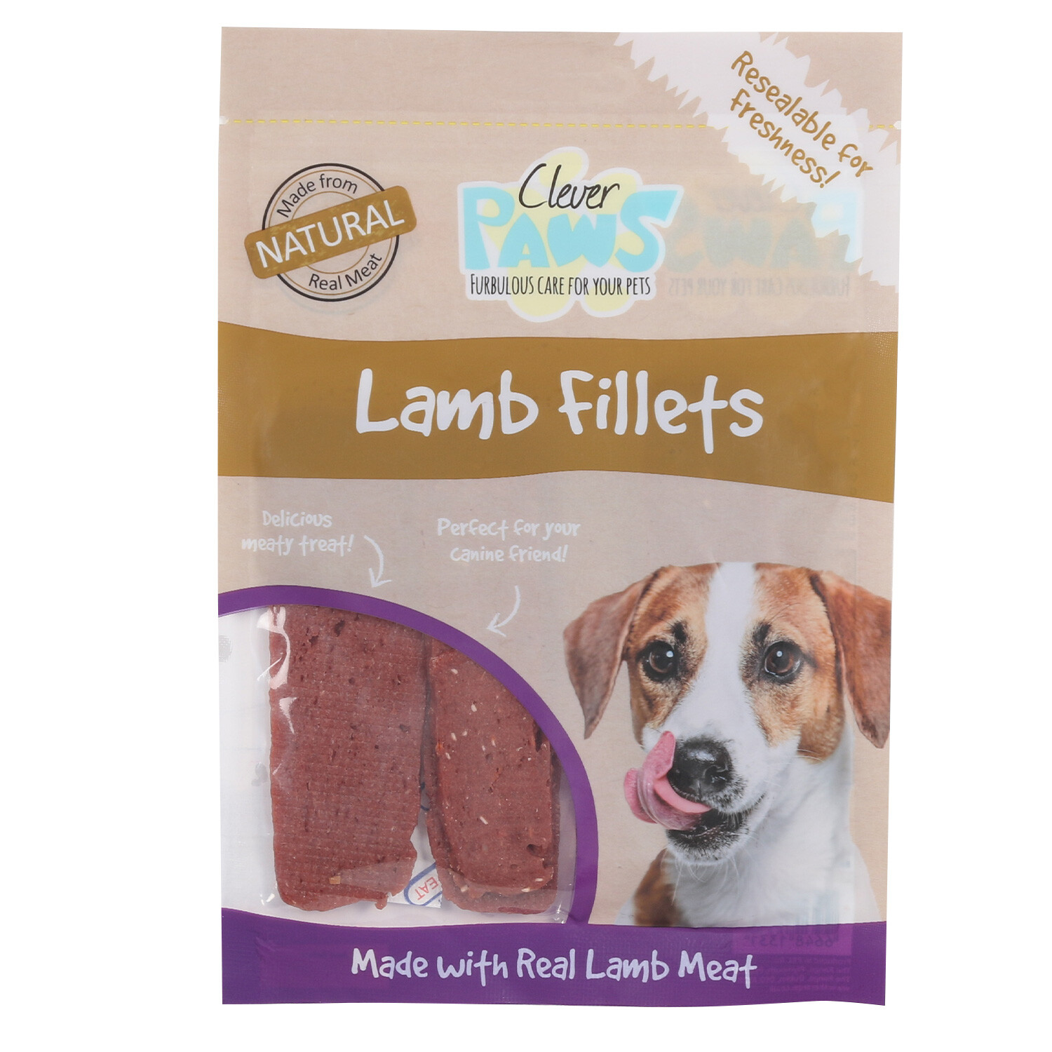 Clever Paws Lamb Fillets Dog Treat 80g Image 1