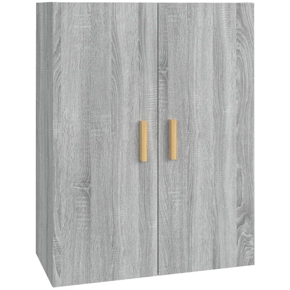vidaXL 2 Door Grey Sonoma Wall Mounted Cabinet Image 2