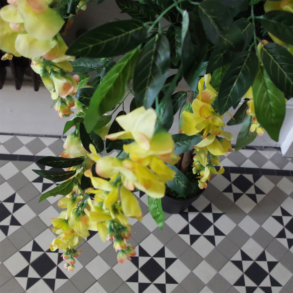 Leaf Yellow Flowering Wisteria Artificial Tree 120cm Image 7