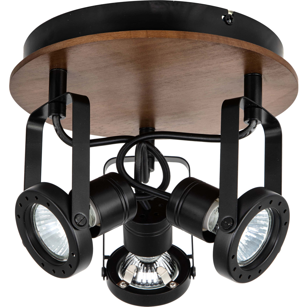 Cosylyte Riverton Matt Black 3 Light Spotlight Image 1