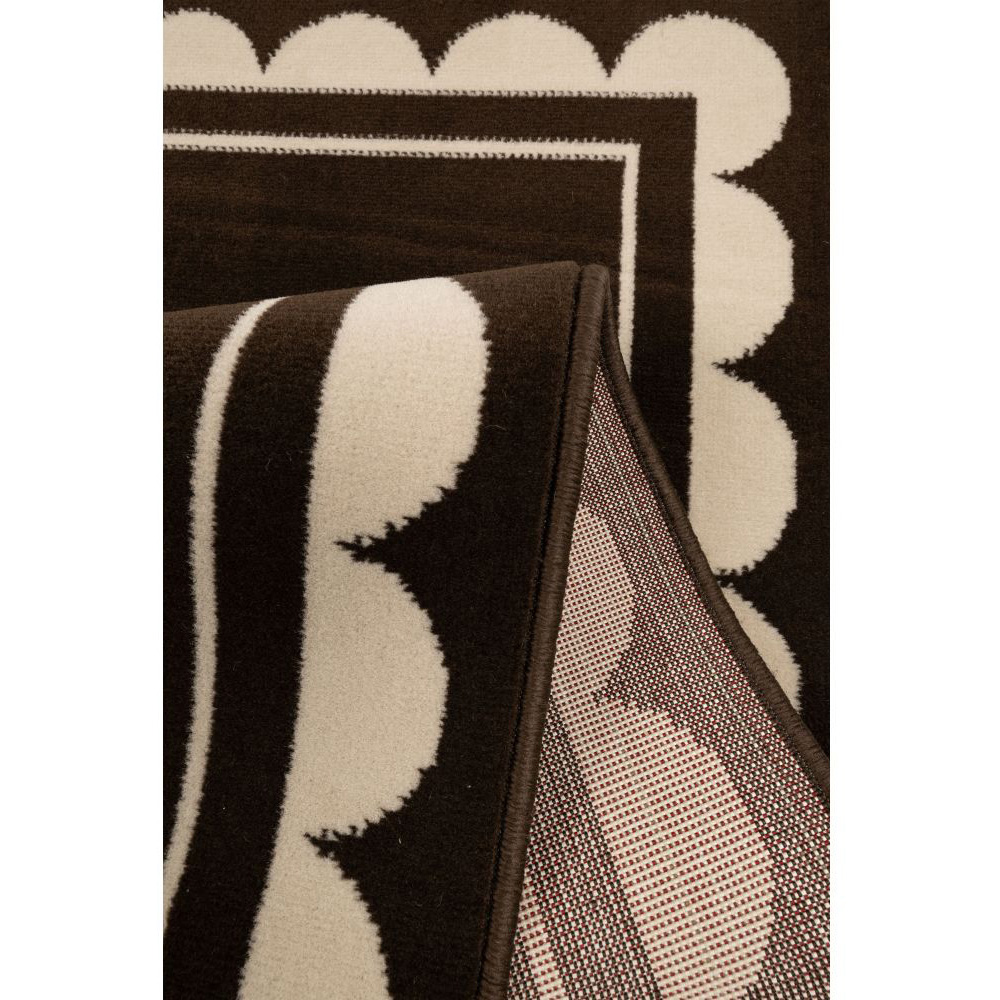 Homemaker Maestro Scallop Chocolate Rug 120 x 170cm Image 4