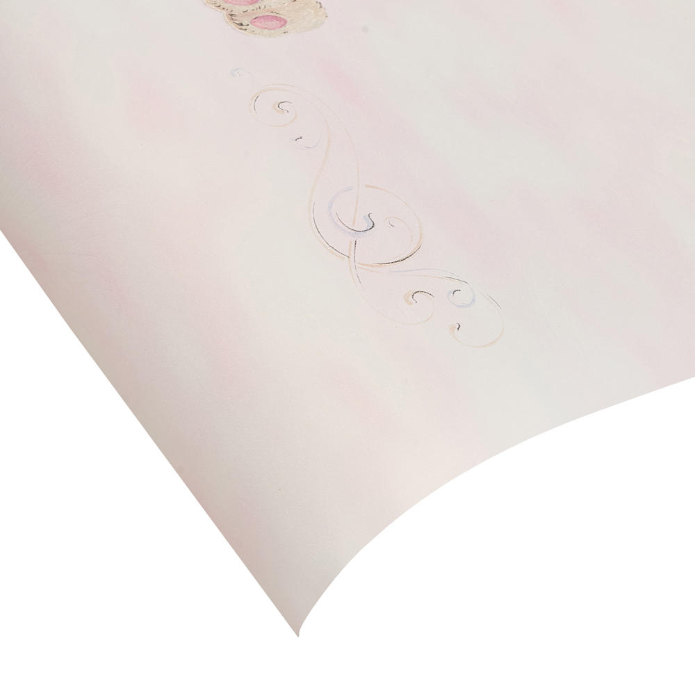 Living and Home Pale Pink 3D Embossed Non-Woven Wallpaper Roll 950 x 53cm Image 5