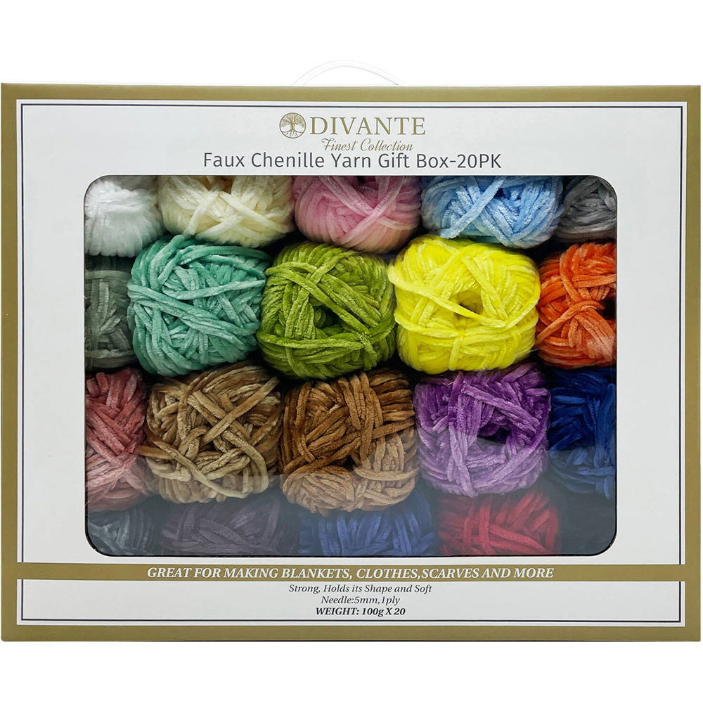 Pack of 20 Faux Chenille Yarn Gift Box Image