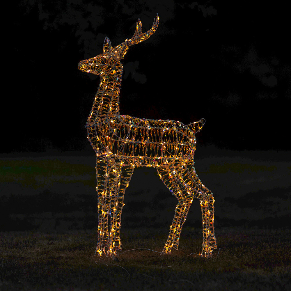 The Christmas Centre 230 LED Laser Light-Up Stag Reindeer 4ft Image 7