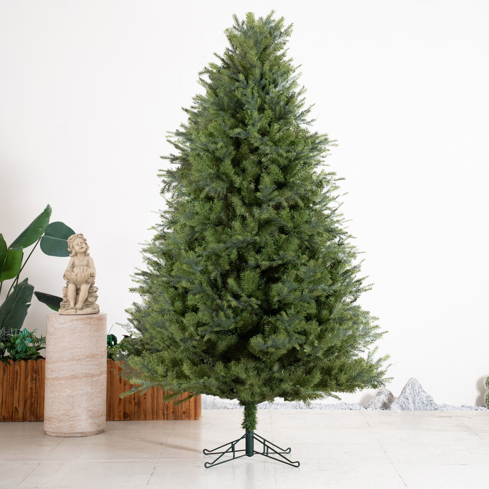 Abrihome Green Artificial Christmas Tree with 1126 Tips and Metal Stand 7ft Image 2