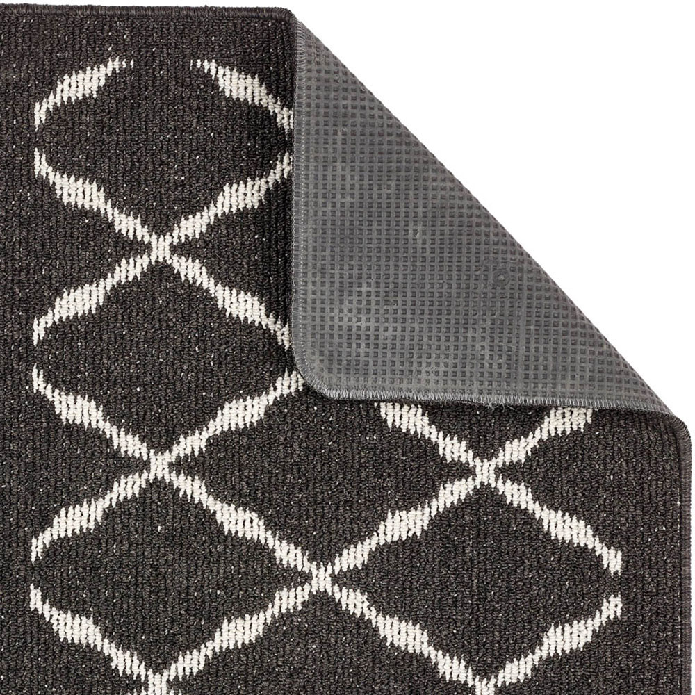 My Mat Arbor Charcoal Diamond Stain Resistant Runner 67 x 200cm Image 3