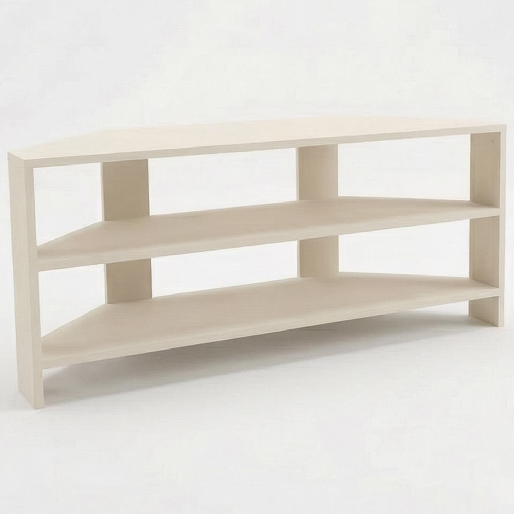 FWStyle Promo 2 Shelf Putty Corner TV Unit Image 2