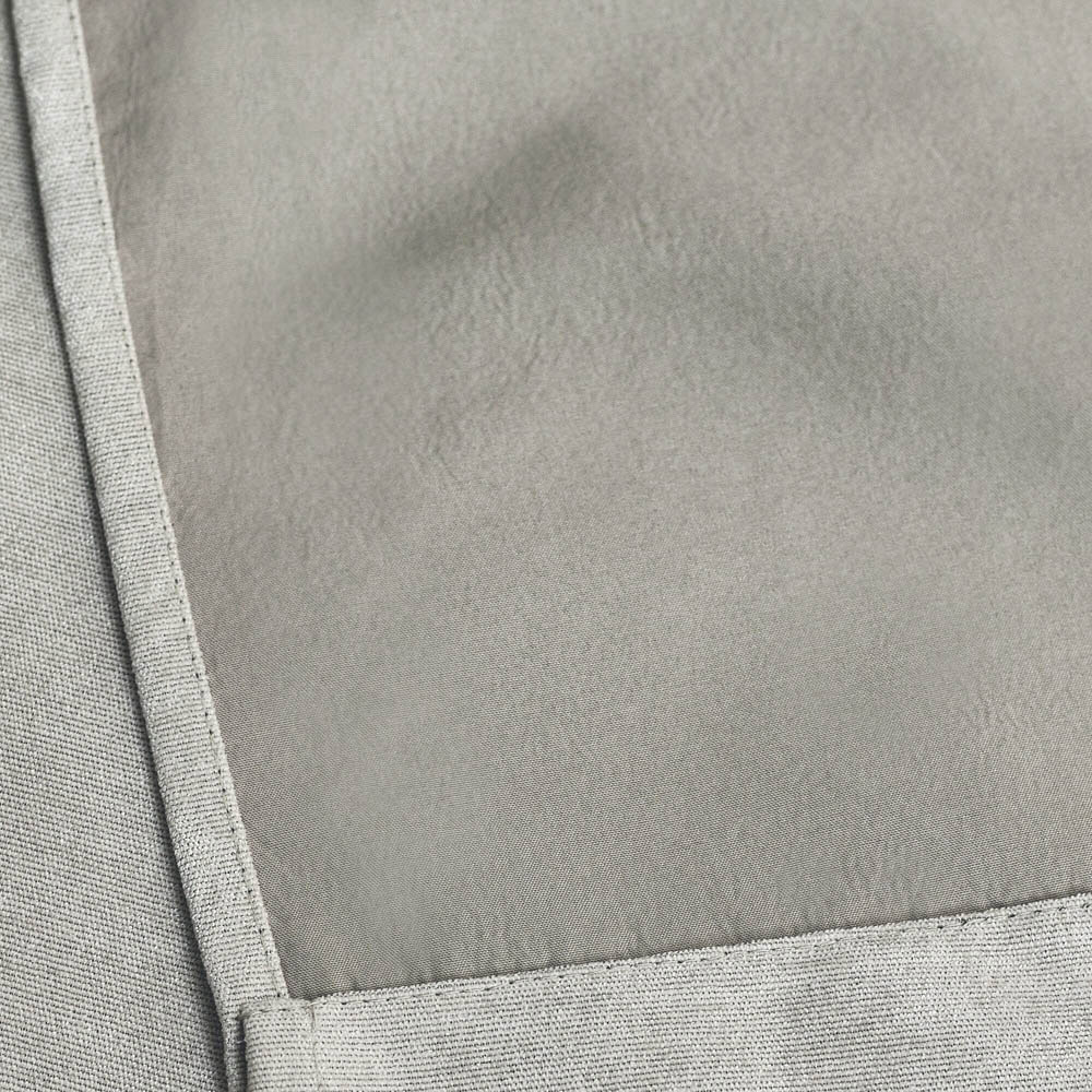 Alan Symonds Silver Chenille Blackout Ring Top Eyelet Curtains 117 x 137cm Image 4