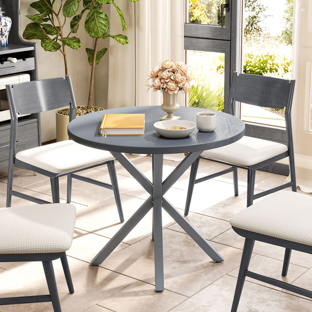Outsunny 4 Seater Wood Effect Top Garden Table Image 5