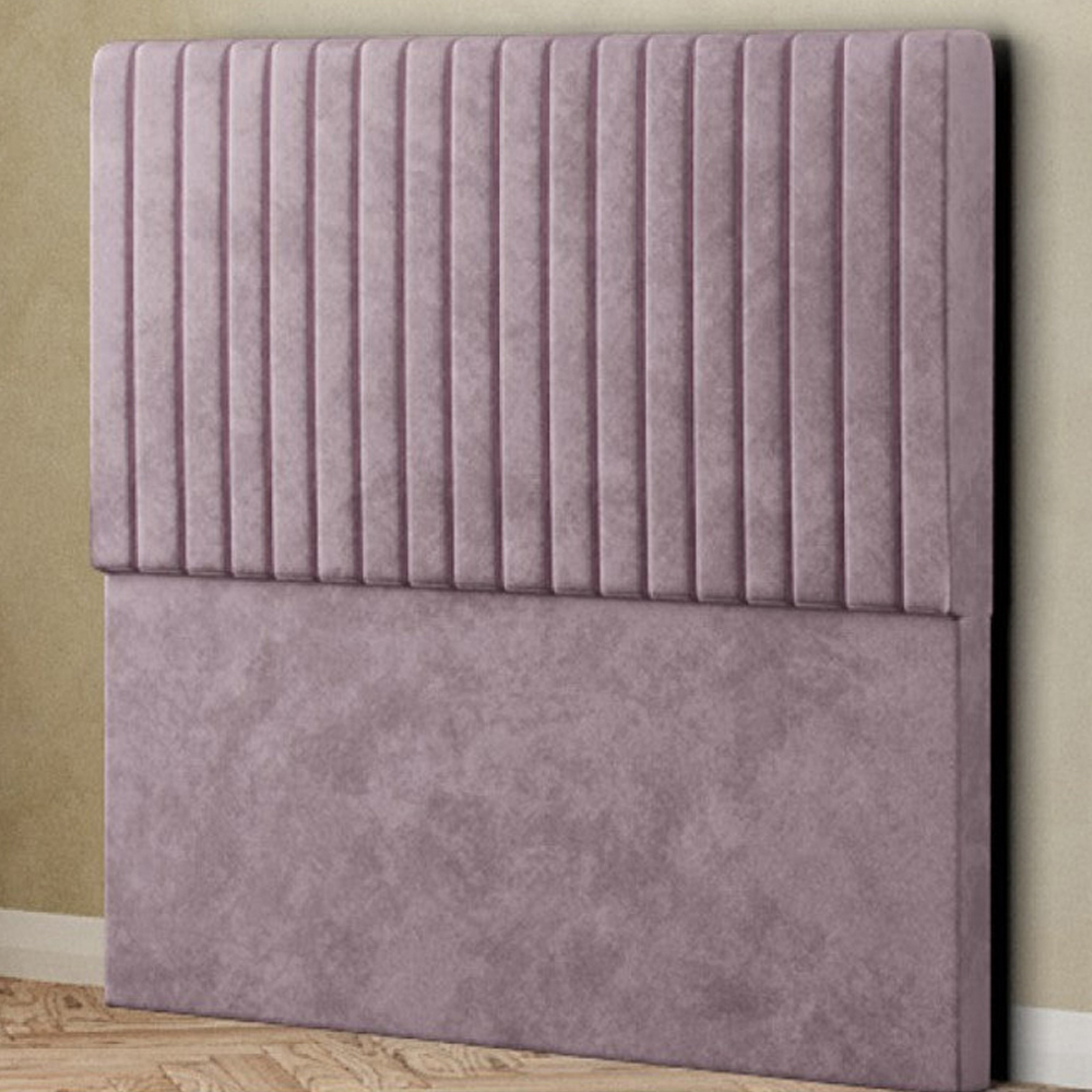 Eleganza Maryland Double Blush Plush Floor Standing Headboard Image 1