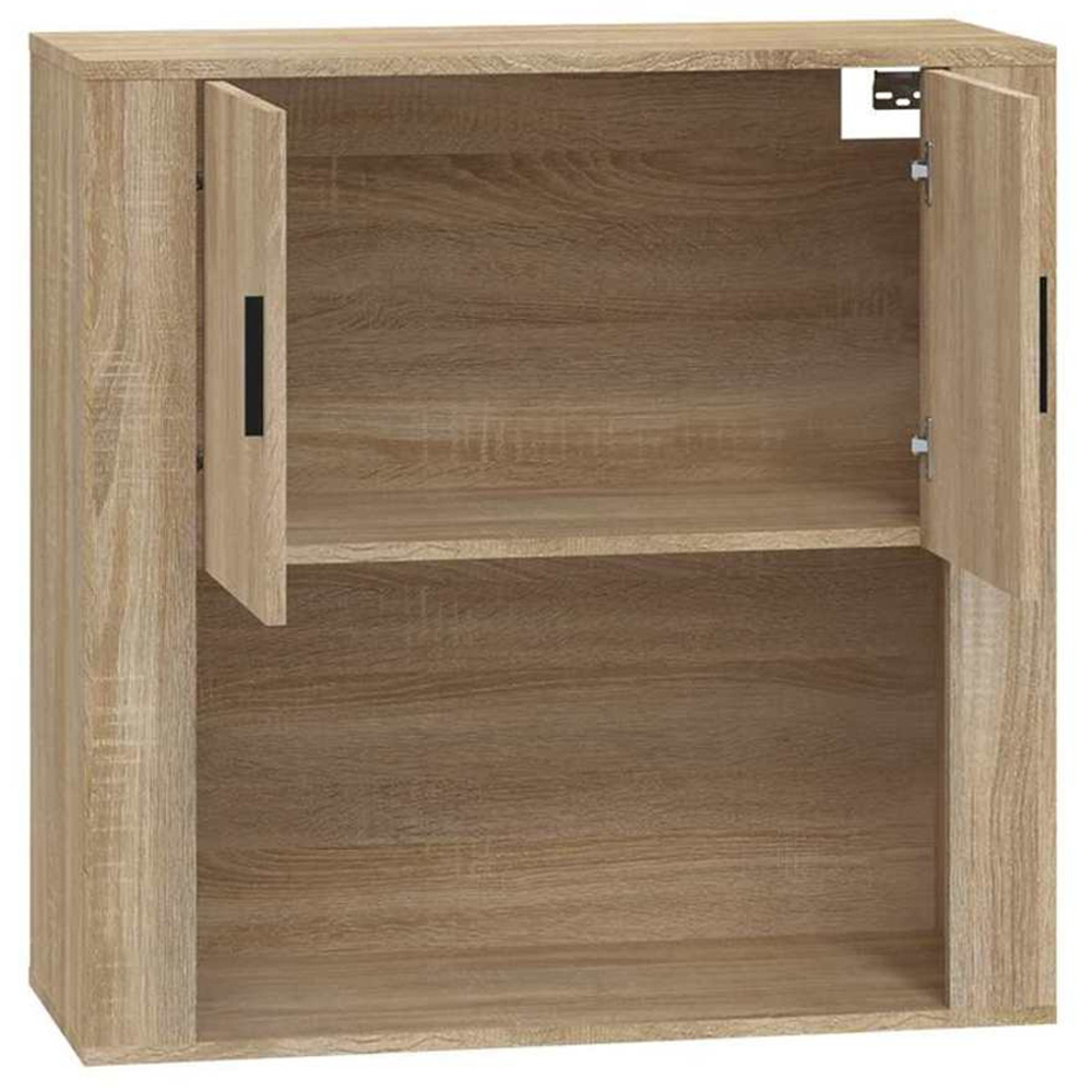 vidaXL 2 Door Single Shelf Sonoma Oak Wall Cabinet Image 4