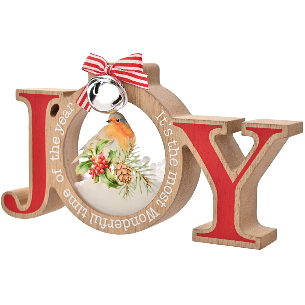 The Seasonal Gift Co. Robin Joy Mantle Plaque Image 2