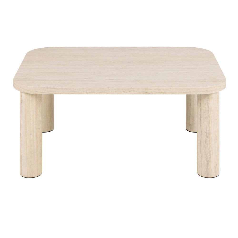 Furniture To Go Solano Light Travertine Square Coffee Table Image 2