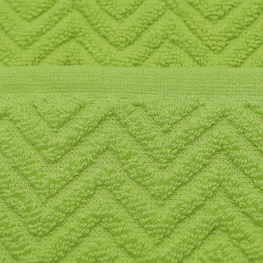 Velosso Moda Super Absorbent Cotton Lime Bath Towel Set of 2 Image 3
