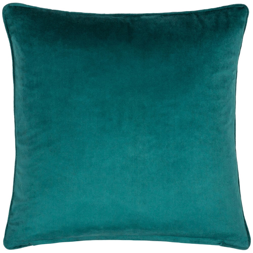 furn. Marttel Teal Geometric Jacquard Cushion Image 3