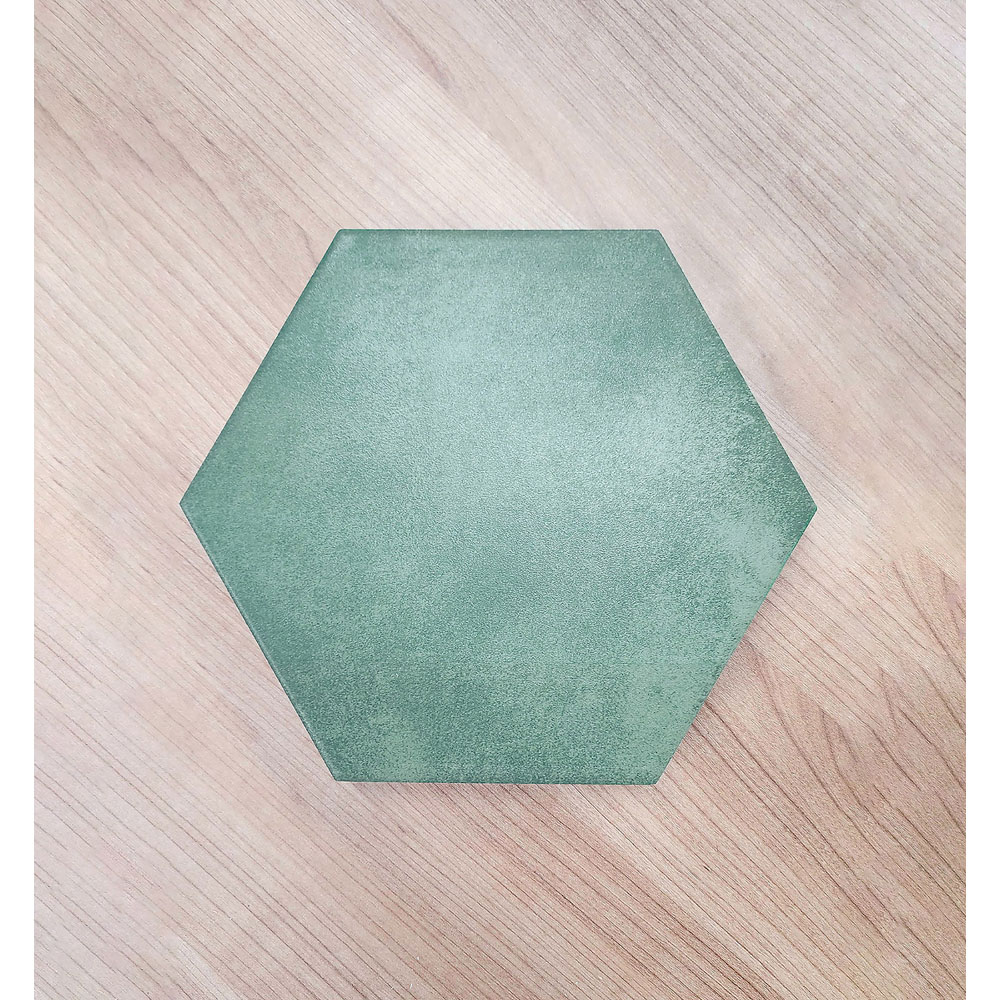 Top Ceramics Green Hexagon Porcelain Wall Tile 215 x 250mm Image 6