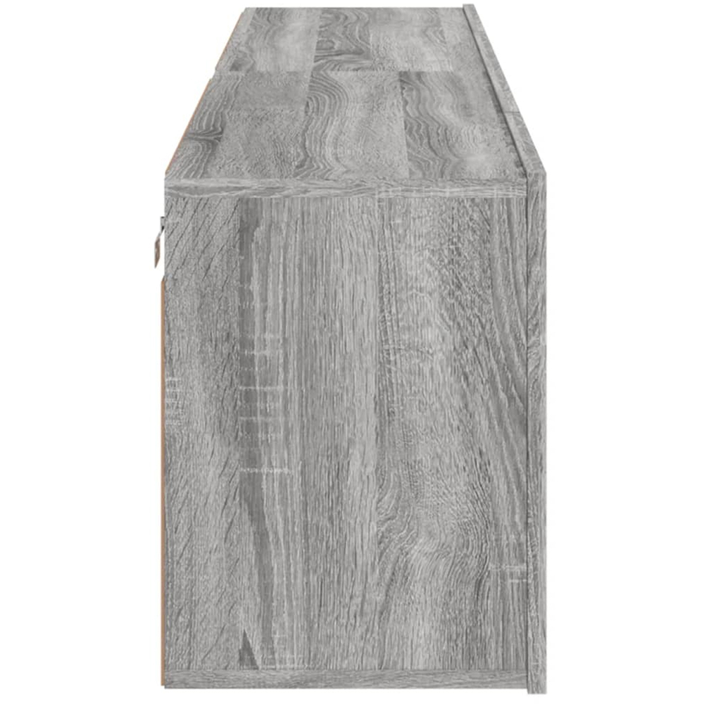 vidaXL 2 Door Grey Sonoma Wall Mounted TV Cabinet Set of 2 Image 5