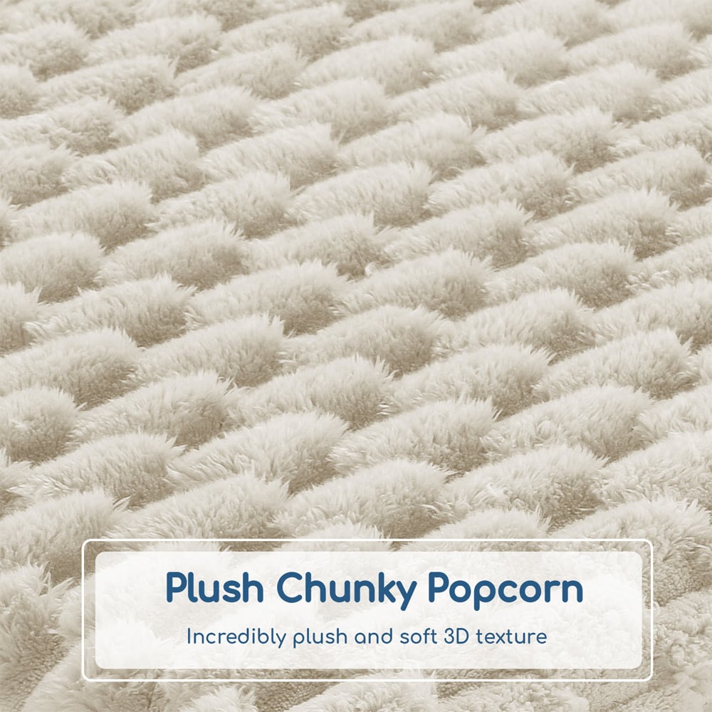 Velosso Cream Chunky Popcorn Back Pillow 65 x 55cm Image 4