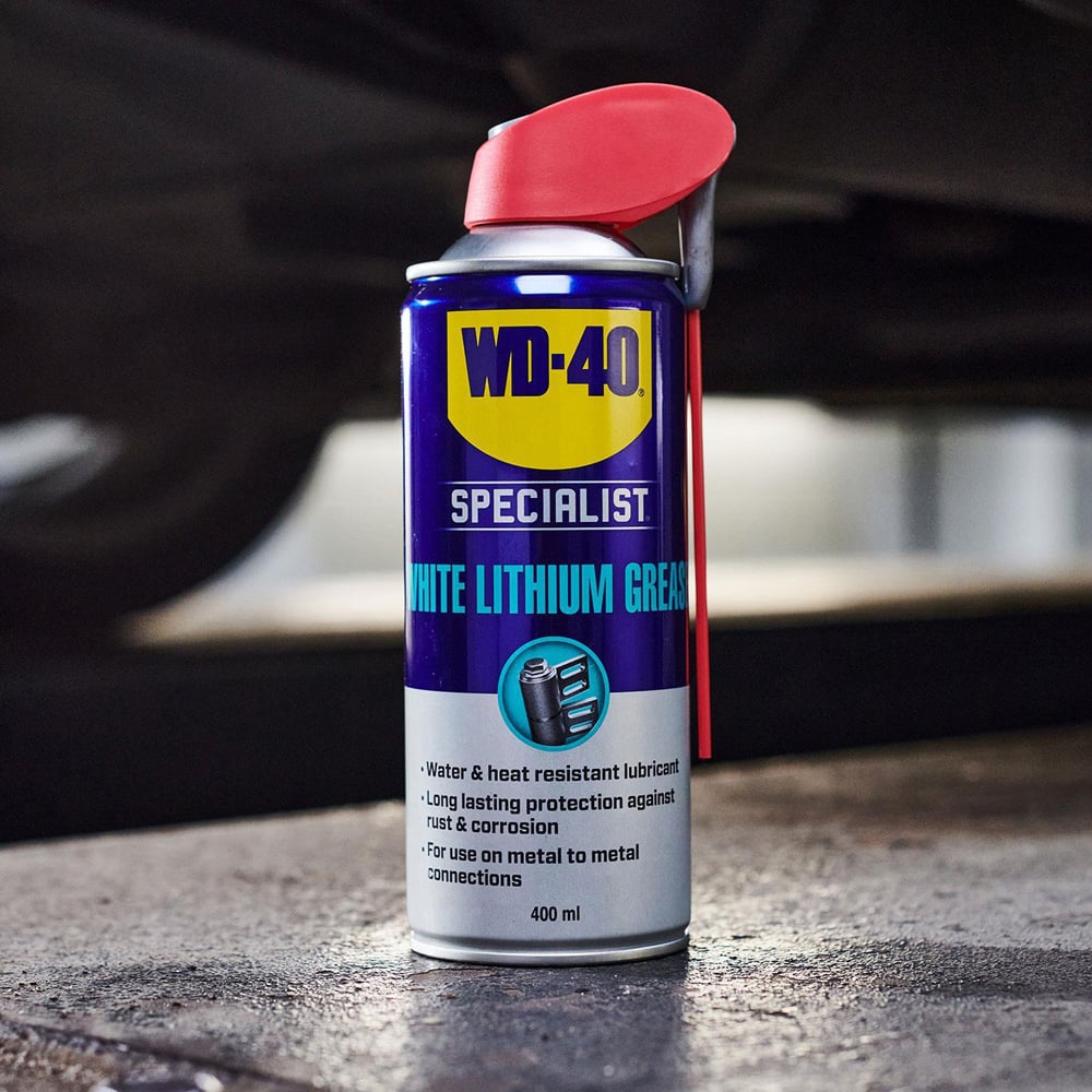WD-40 Specialist All-Weather Protection White Lithium Grease Spray 400ml 2 Pack Image 2